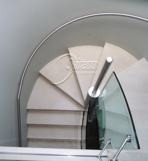 ‘Delargy’ Curved Stainless Steel Handrail