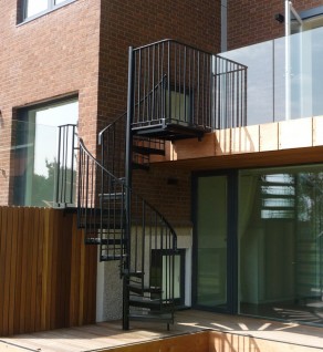 ‘Executive’ Galvanised Spiral Stairs