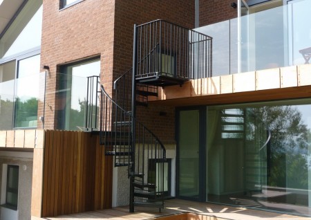 ‘Executive’ Galvanised Spiral Stairs