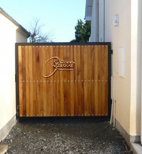 Iroko Clad Gate