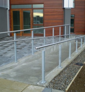 ‘Clasac’ External Twin Fin Posts with Stainless Steel Handrail