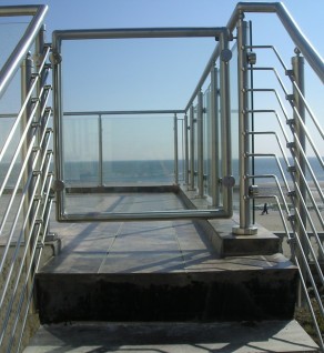 Stainless Steel & Glass Gate