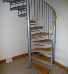 ‘Silver Executive’ Spiral Stairs