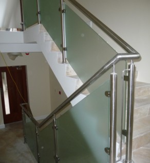 ‘Naas Appartments’ Opaque Glass Balustrade